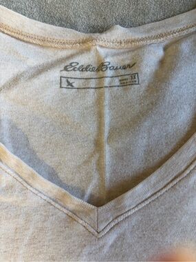 Eddie Bauer Women’s long sleeve beige shirt